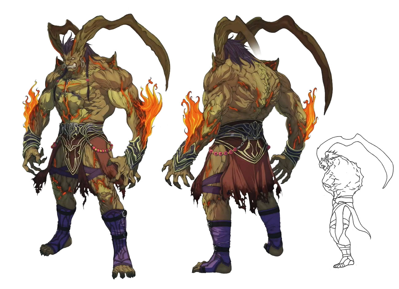 Ifrit Concept Art from Final Fantasy VII Remake