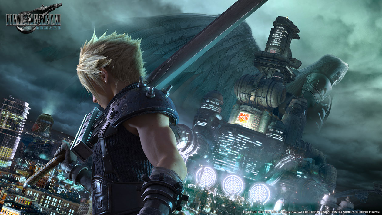 Cloud & Sephiroth Key Artwork from Final Fantasy VII Remake