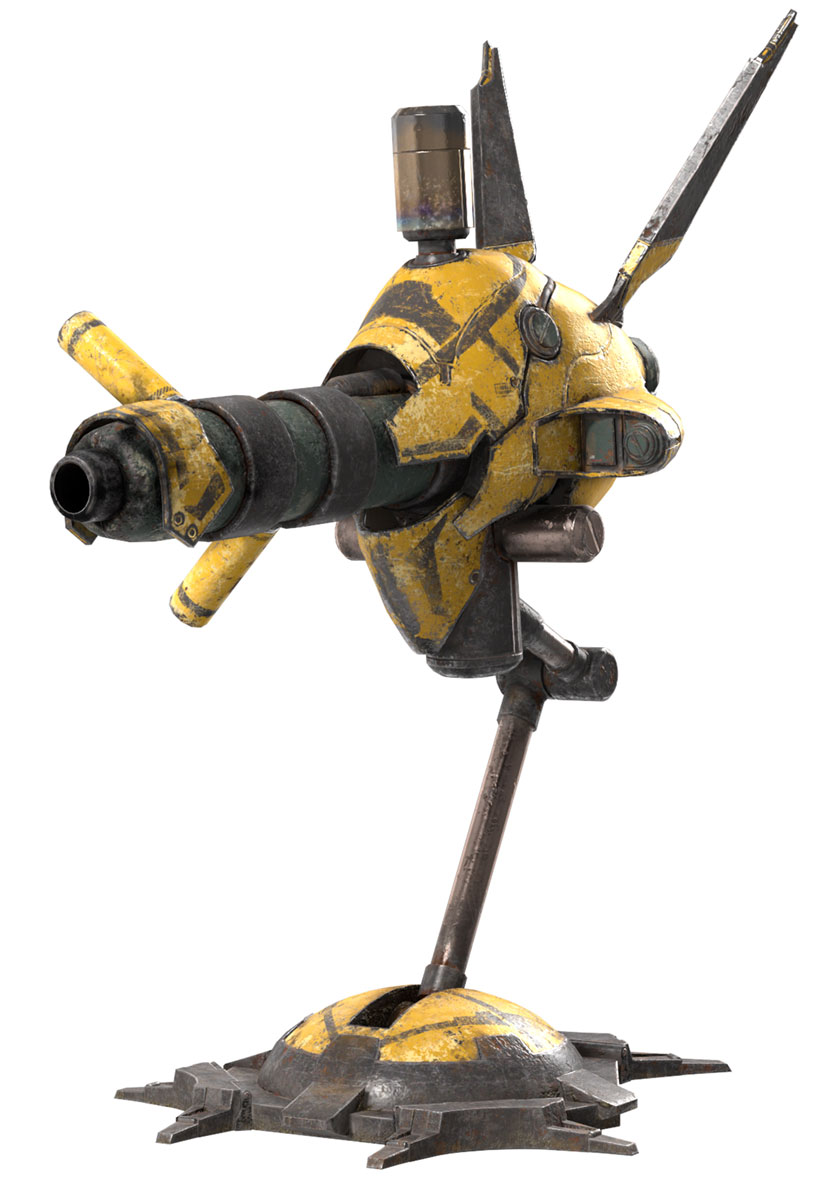 Laser Cannon Render from Final Fantasy VII Remake