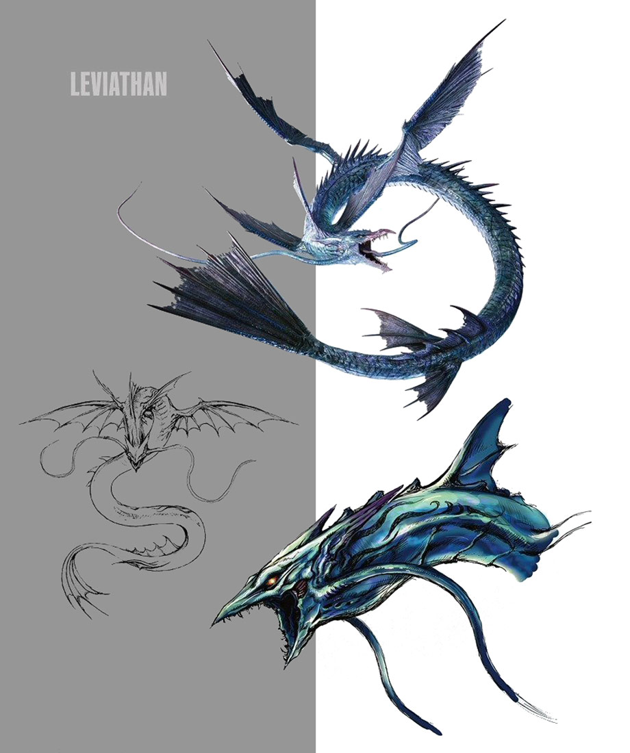 Leviathan Concept Art from Final Fantasy VII Remake
