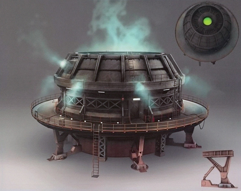 Mako Filtration Unit Art from Final Fantasy VII Remake