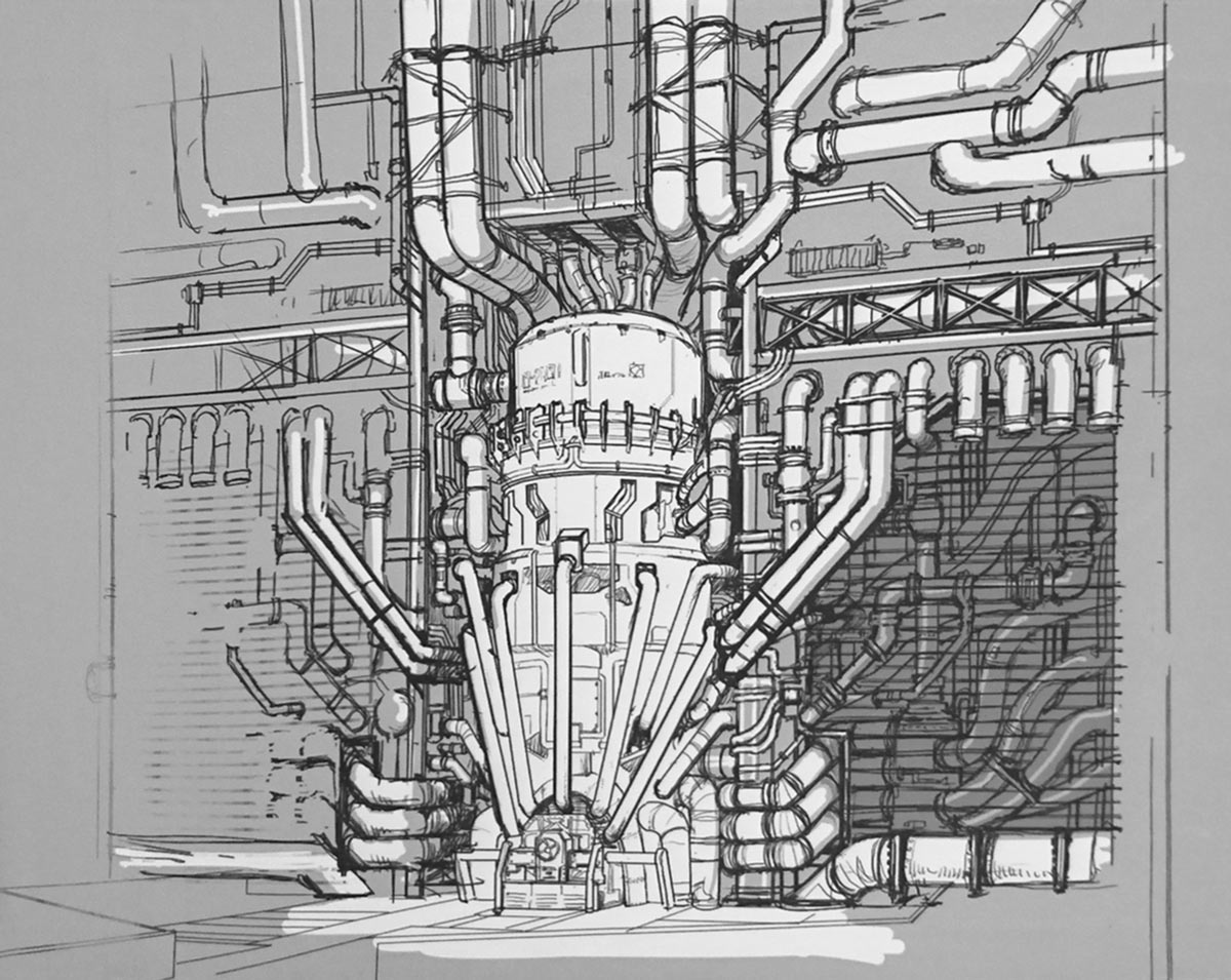 Mako Reactor Core Art from Final Fantasy VII Remake