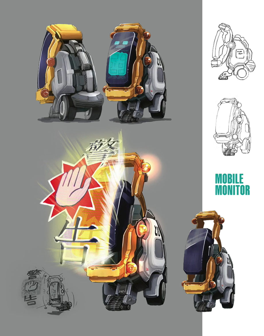 Mobile Monitor Art from Final Fantasy VII Remake