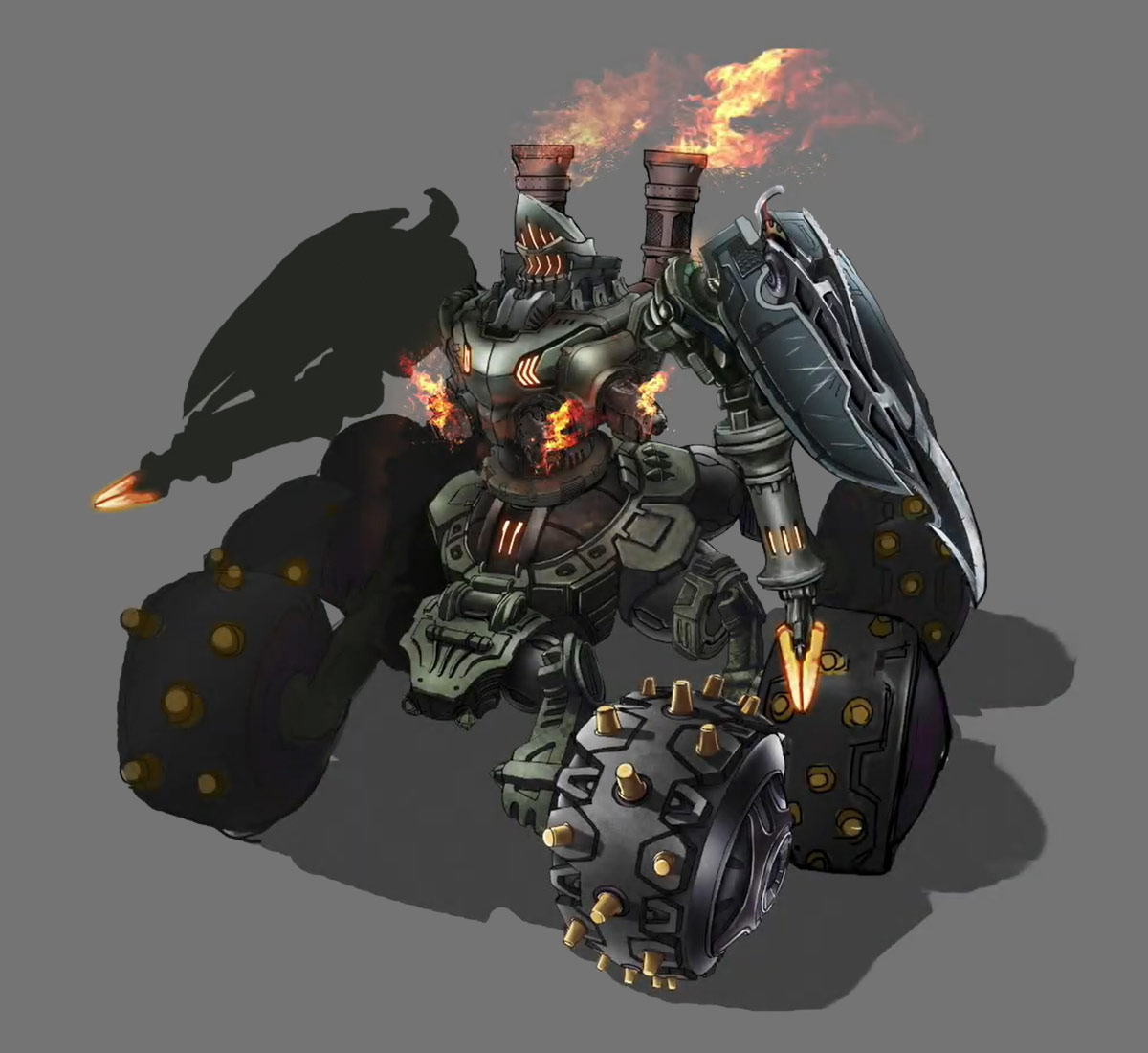 M.O.T.O.R. Concept Art from Final Fantasy VII Remake