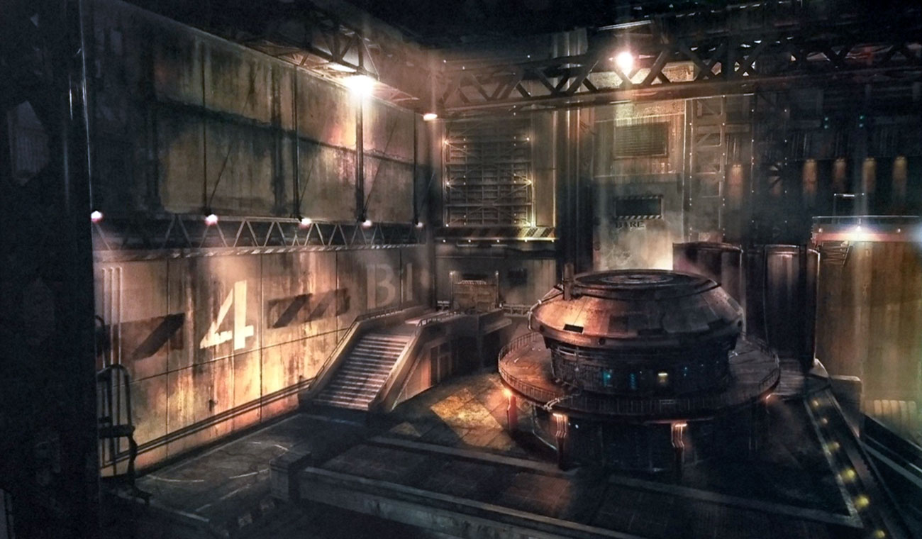 Reactor Interior Art from Final Fantasy VII Remake