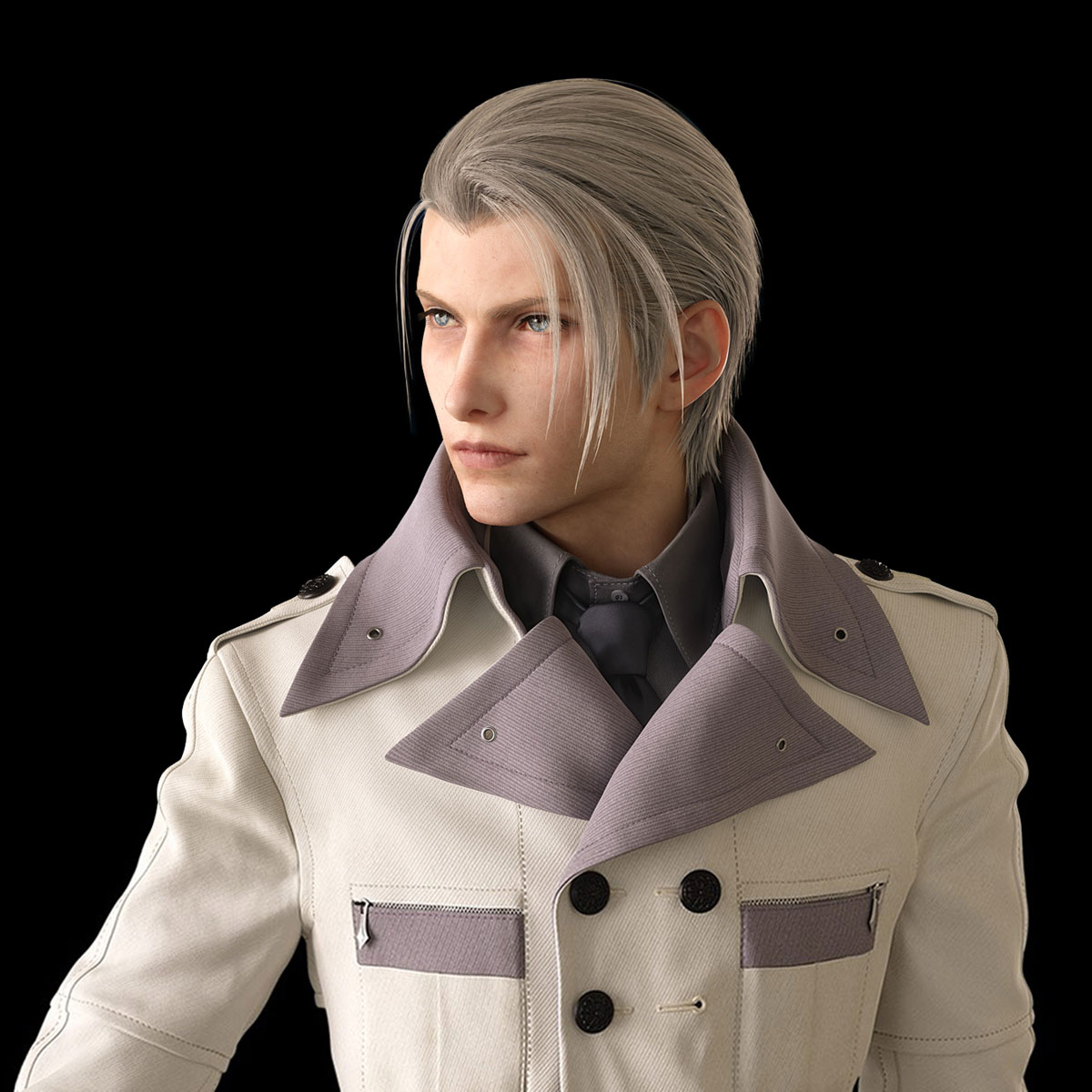 Rufus Shinra Character Art from Final Fantasy VII Remake