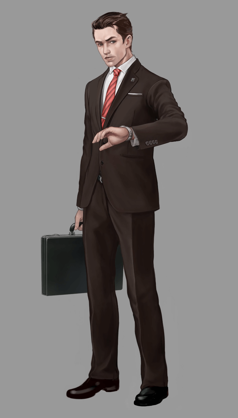 Shinra Office Worker Concept Art from Final Fantasy VII Remake
