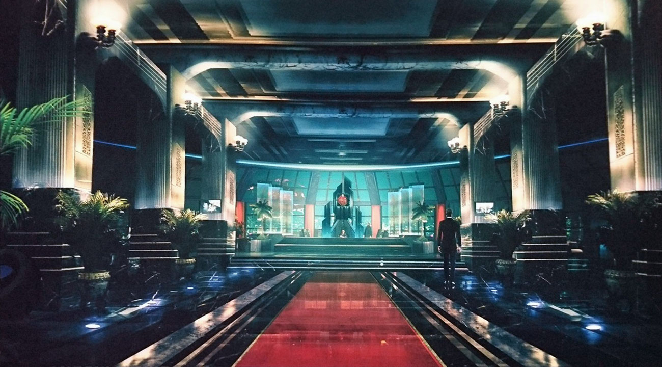 Shinra President's Office Art from Final Fantasy VII Remake