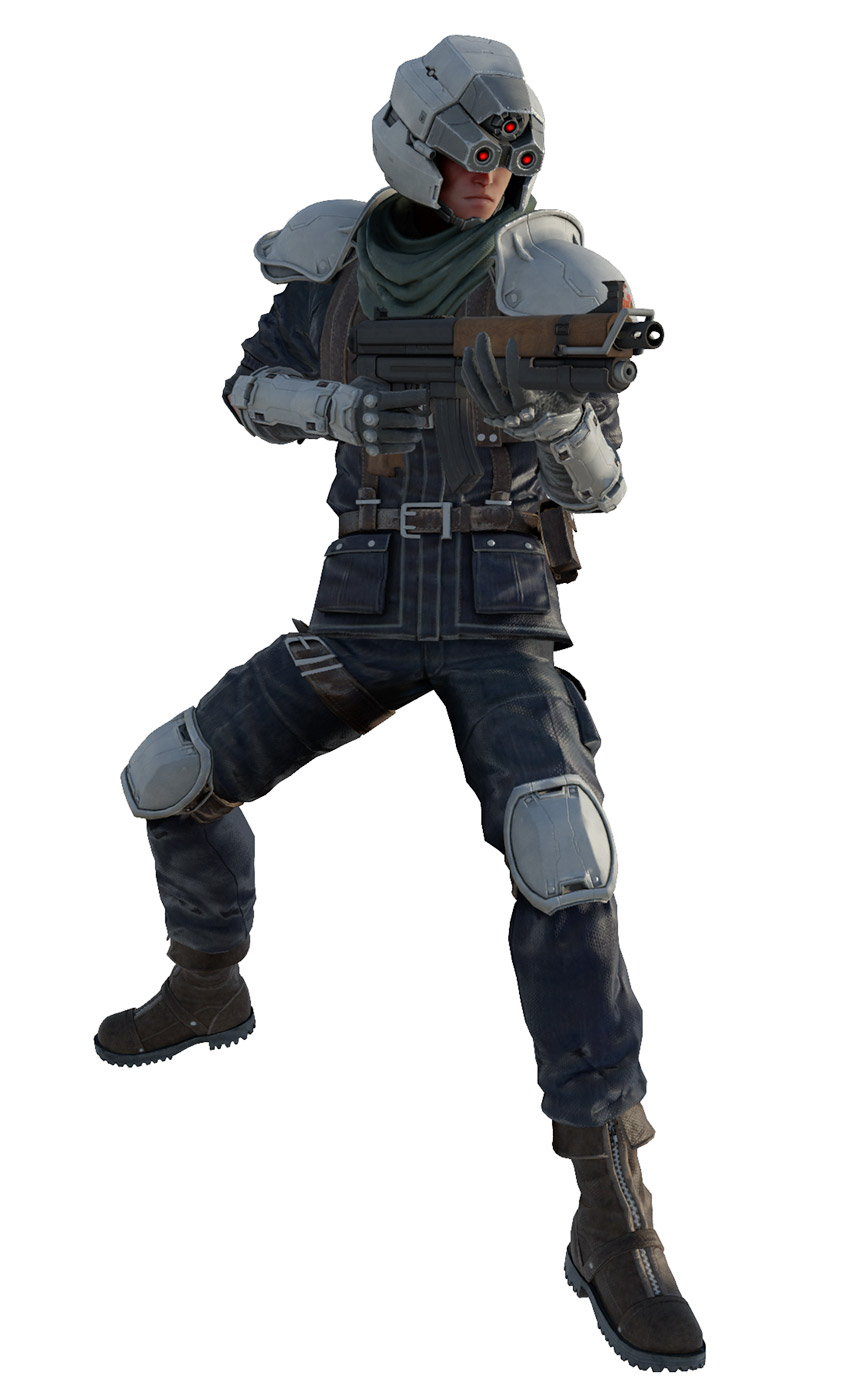 Shinra Security Officer Render from Final Fantasy VII Remake