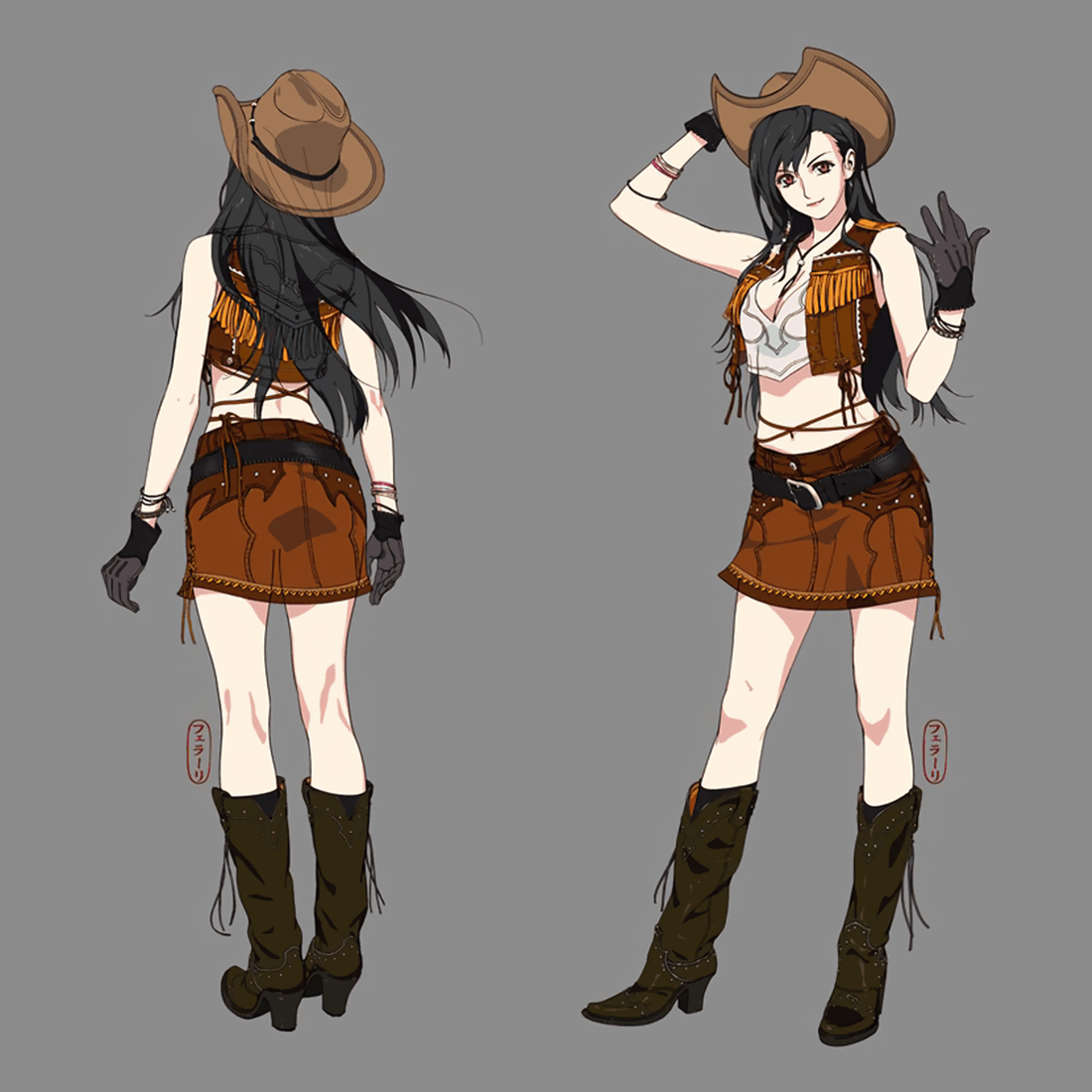 Tifa 5 Years Ago Concept Art from Final Fantasy VII Remake