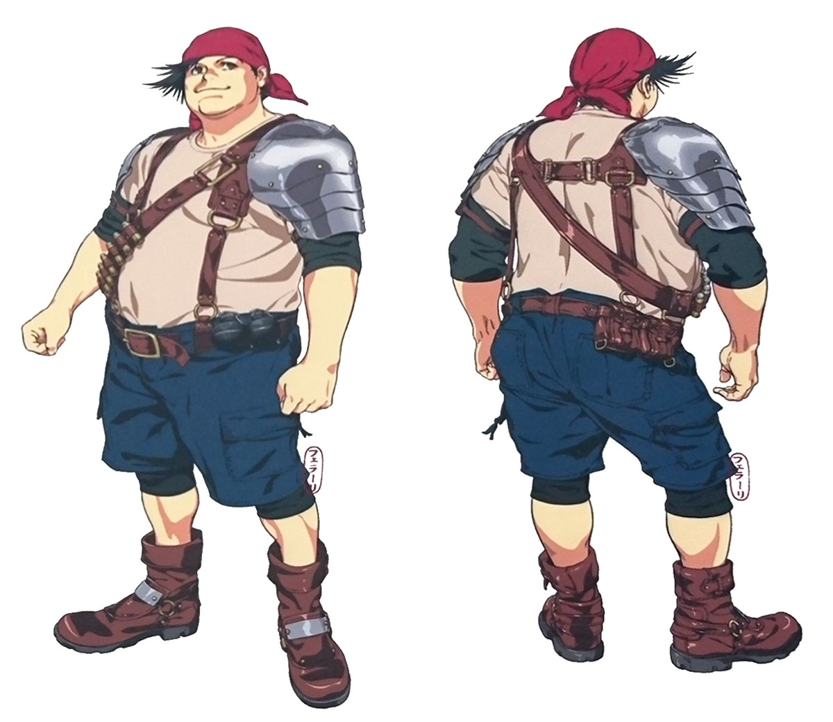 Wedge Concept Art from Final Fantasy VII Remake