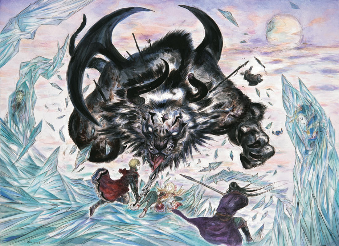 Behemoth K Battle Concept Art from Final Fantasy: Brave Exvius