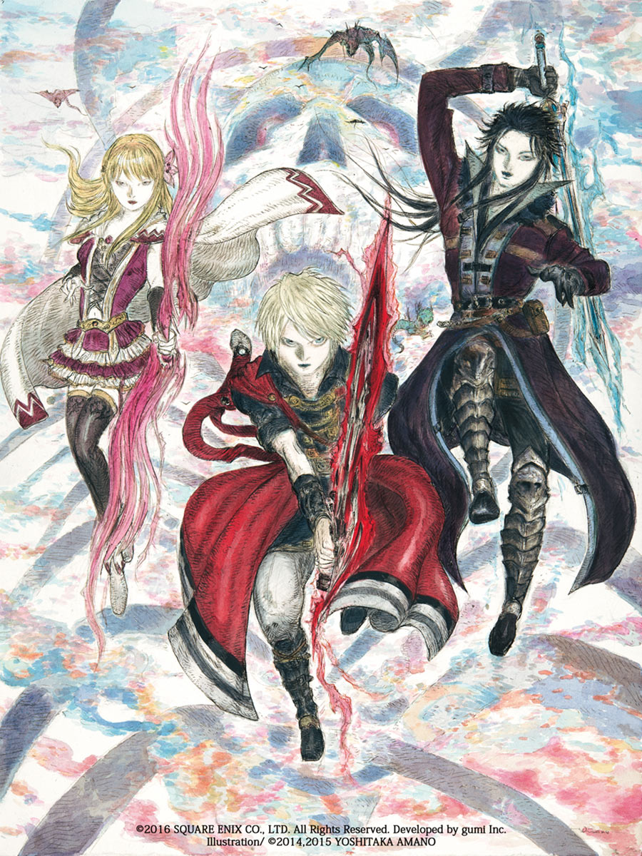 Main Characters Illustration from Final Fantasy: Brave Exvius