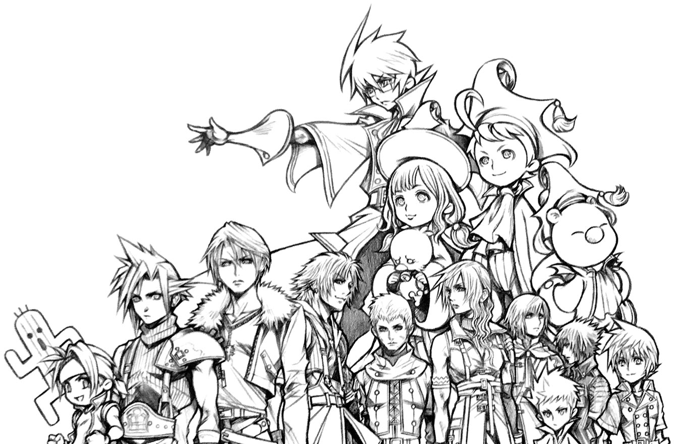 Tetsuya Nomura Art from Final Fantasy 30th Anniversary Exhibit Concept Art