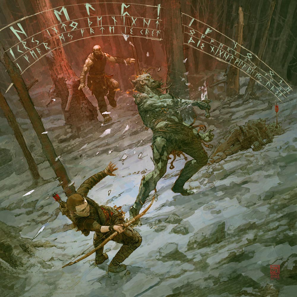 A Father's Charge Concept Art from God of War
