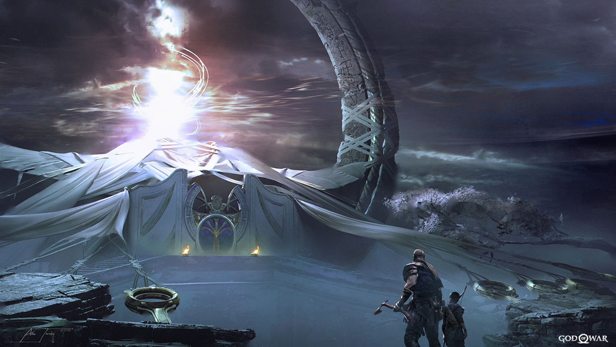 Alfheim Entrance Concept Art from God of War