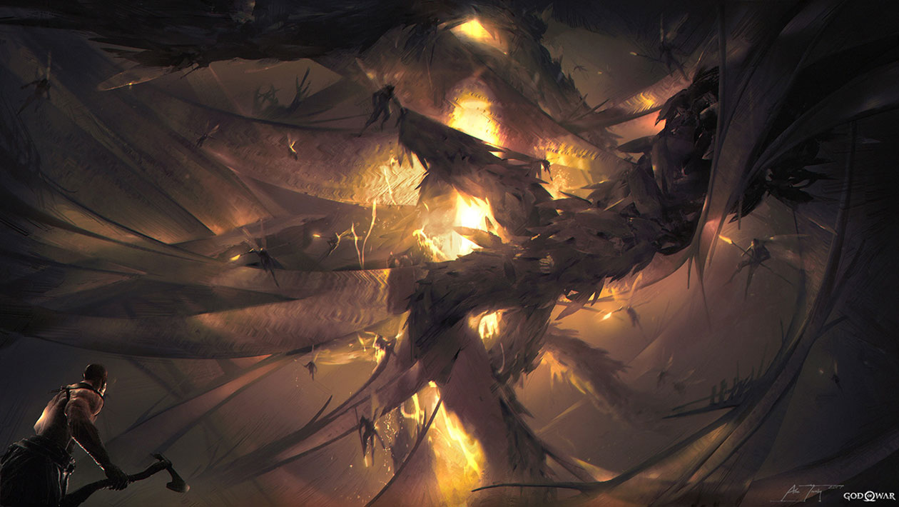 Alfheim Hive Concept Art from God of War