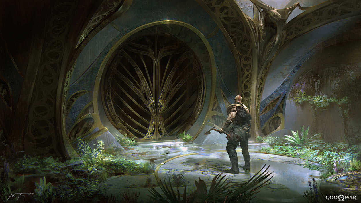 Alfheim Holding Cell Concept Art from God of War