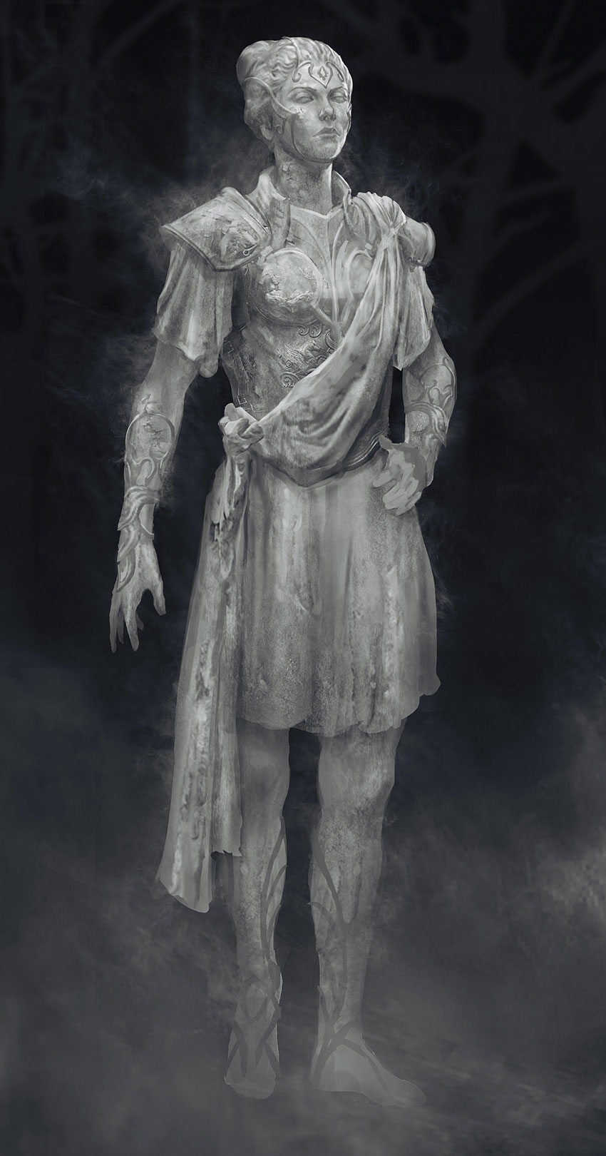Athena Early Concept Artwork from God of War