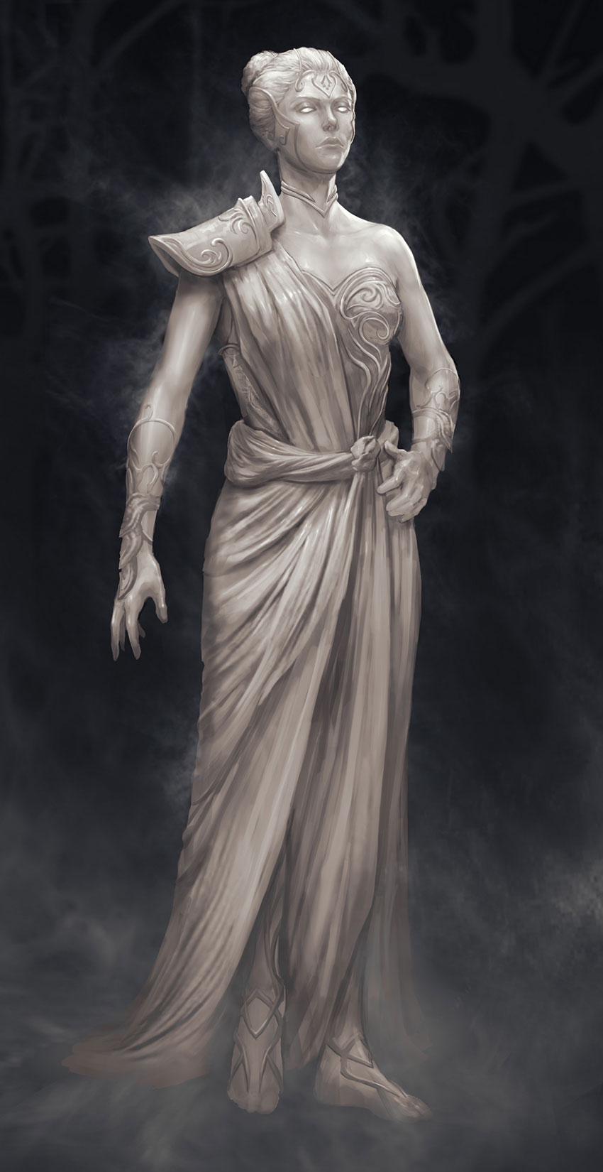 Athena Concept Art from God of War