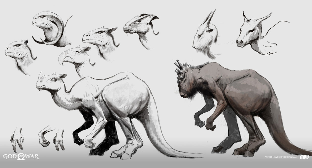 Brok's Beast Sketches from God of War