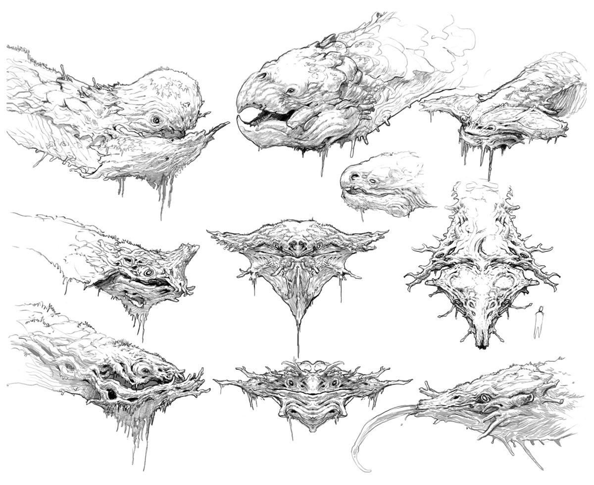 Charlie Face Concept Artwork from God of War
