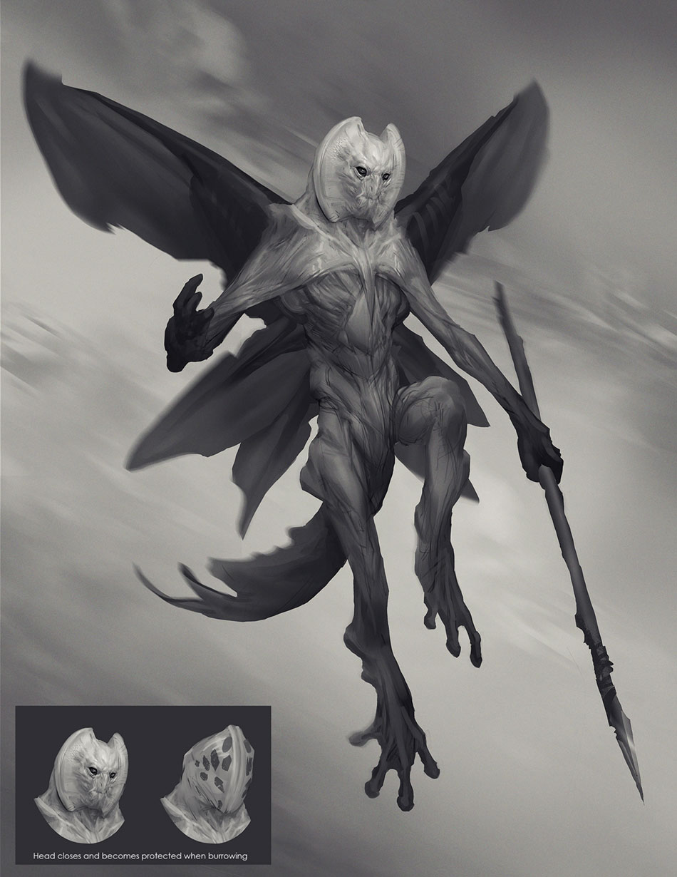 Dark Elf Concept Artwork from God of War
