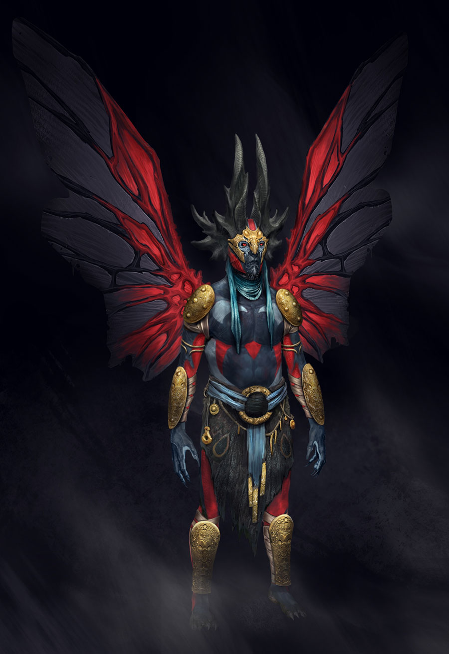 Dark one Elite Variant Concept Art from God of War