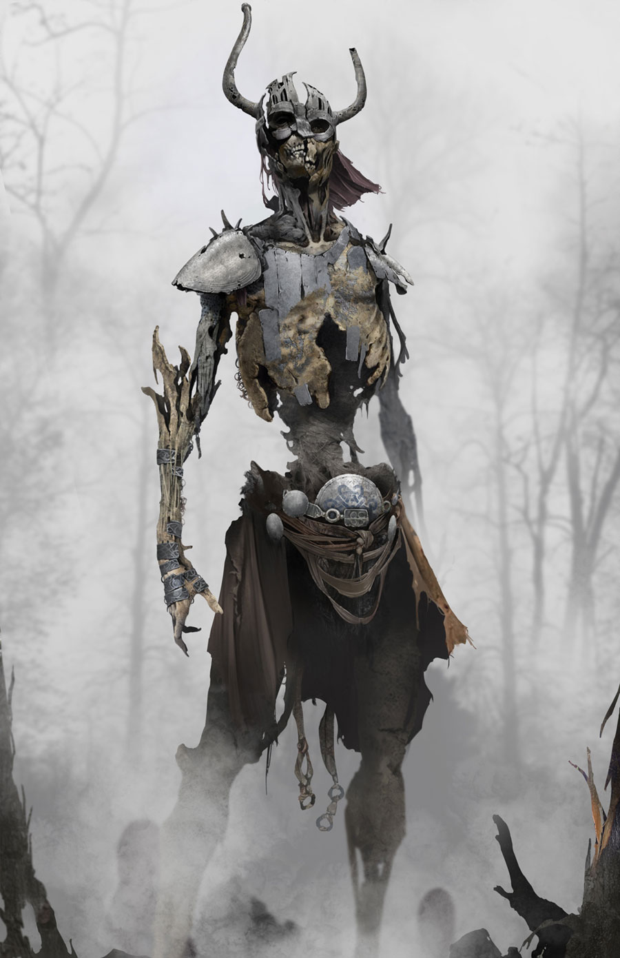 Draugr Soldier Concept Artwork from God of War