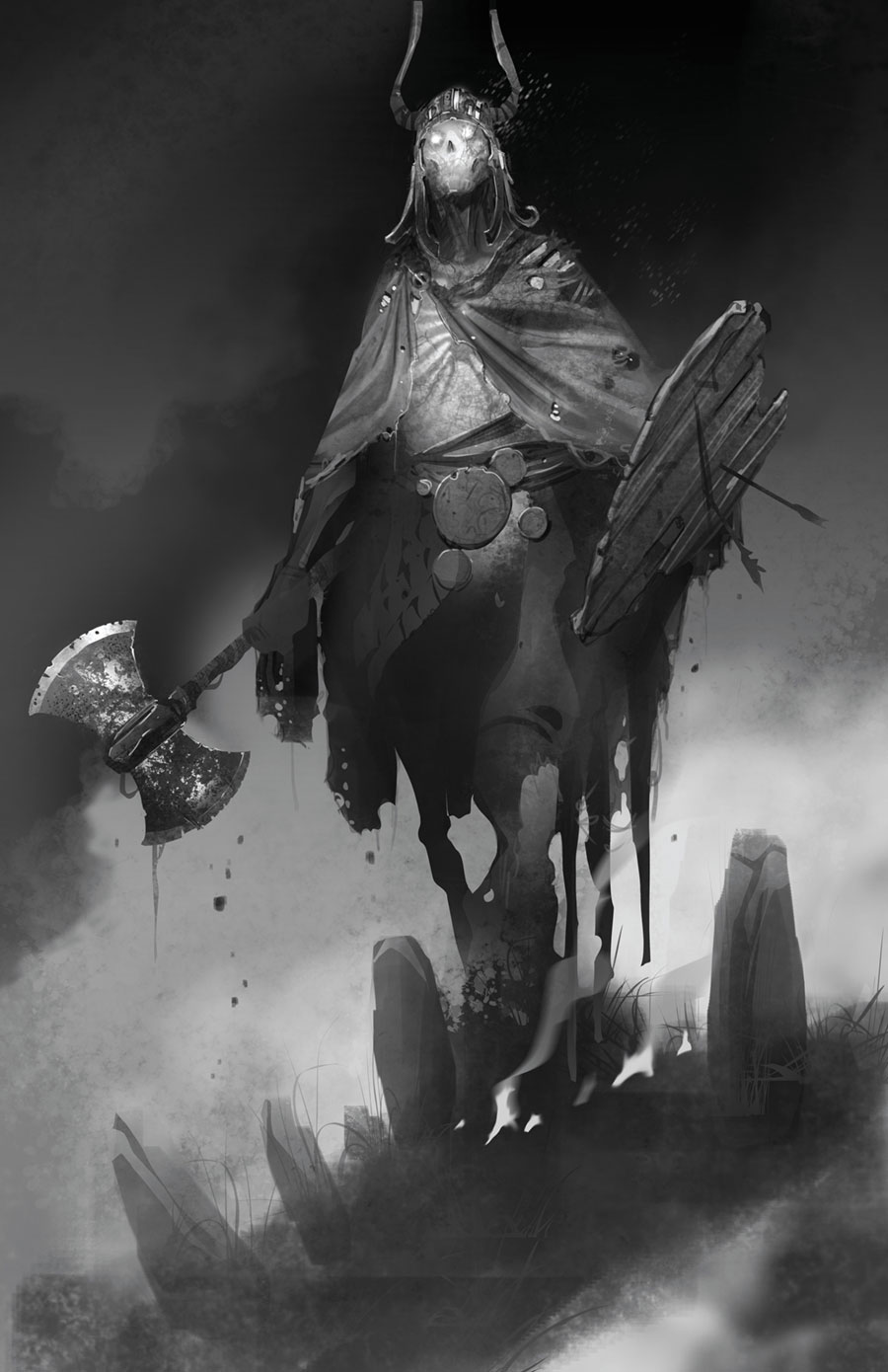 Draugr Early Concept Artwork from God of War