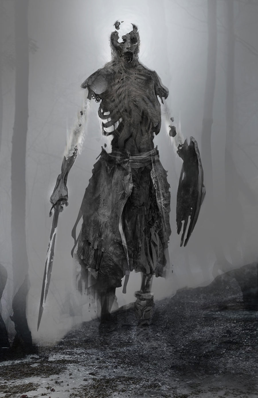 Draugr Early Concept Artwork from God of War