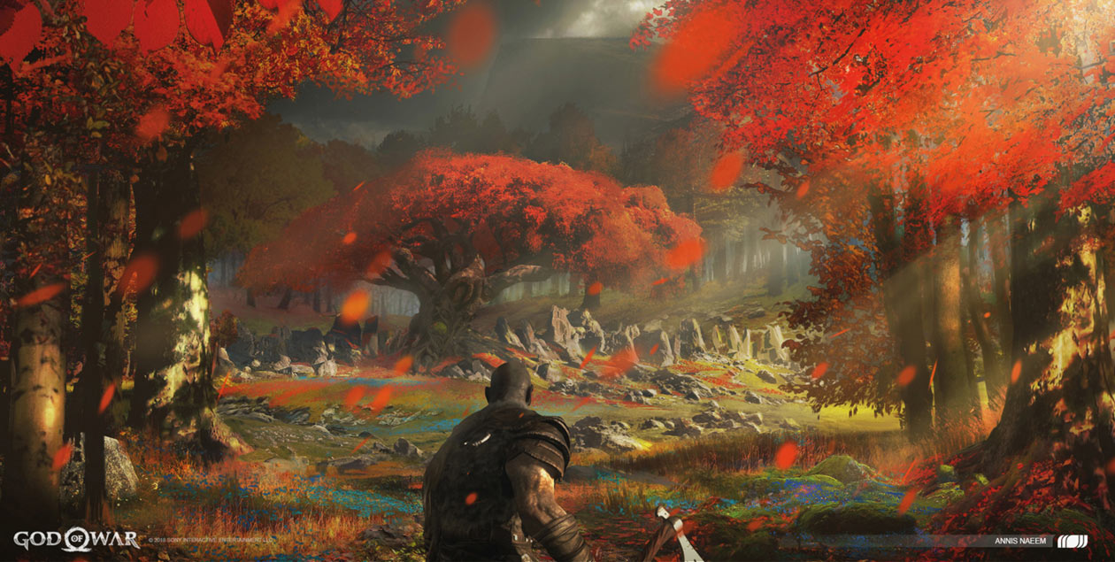 Freya's Woods Concept Art from God of War