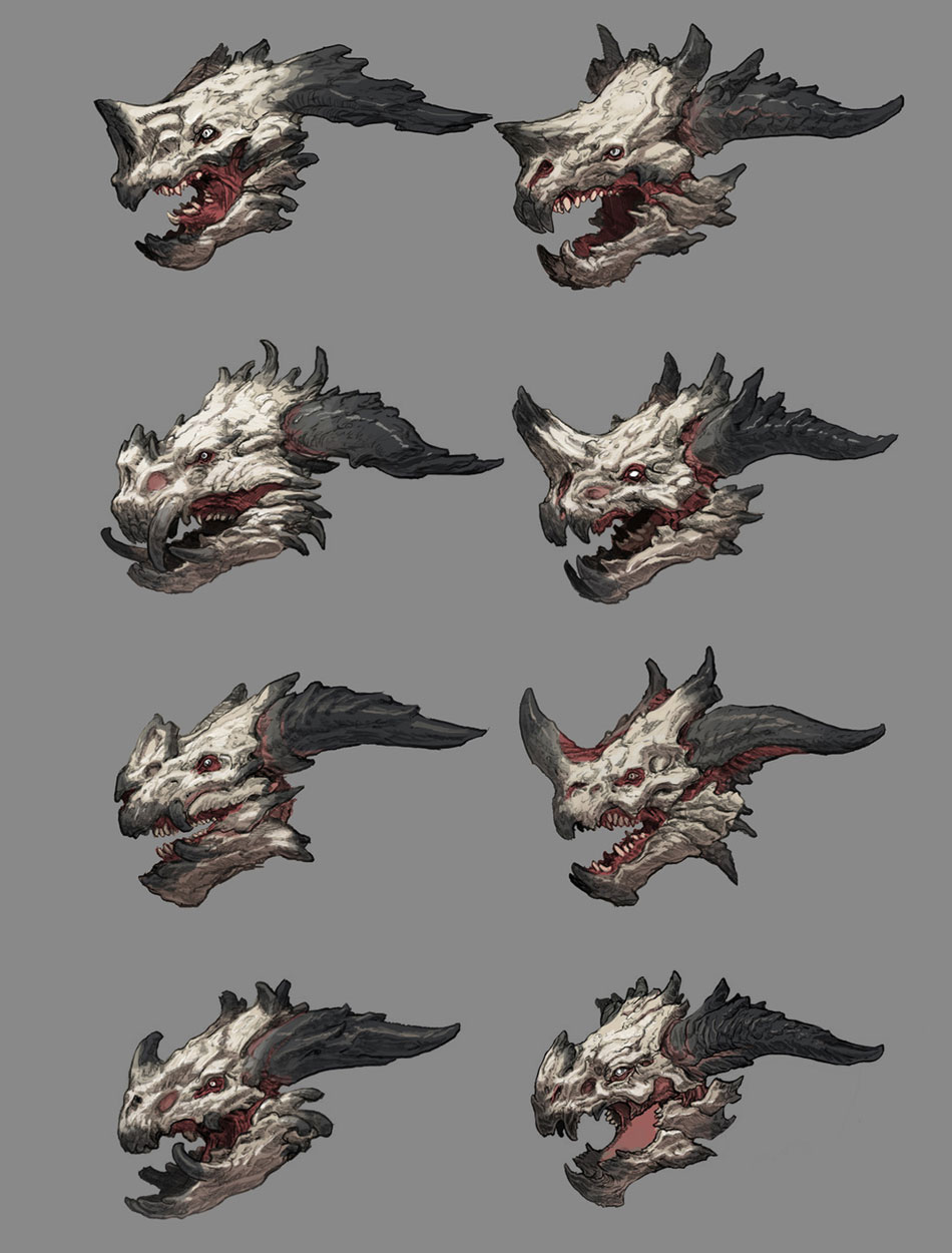 Hraezlyr Head Concept Art from God of War