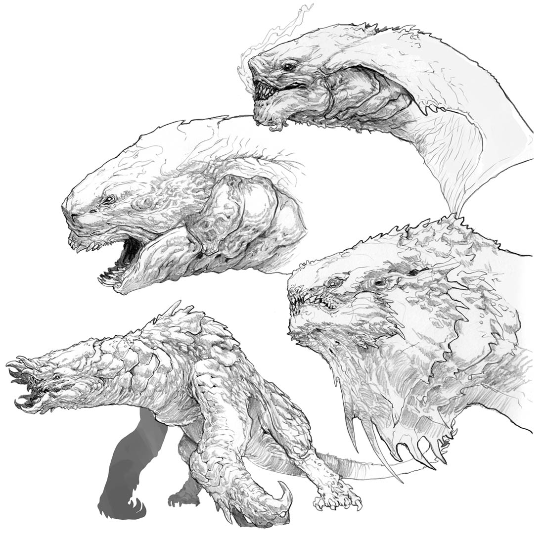 Hraezlyr Head Concept Artwork from God of War