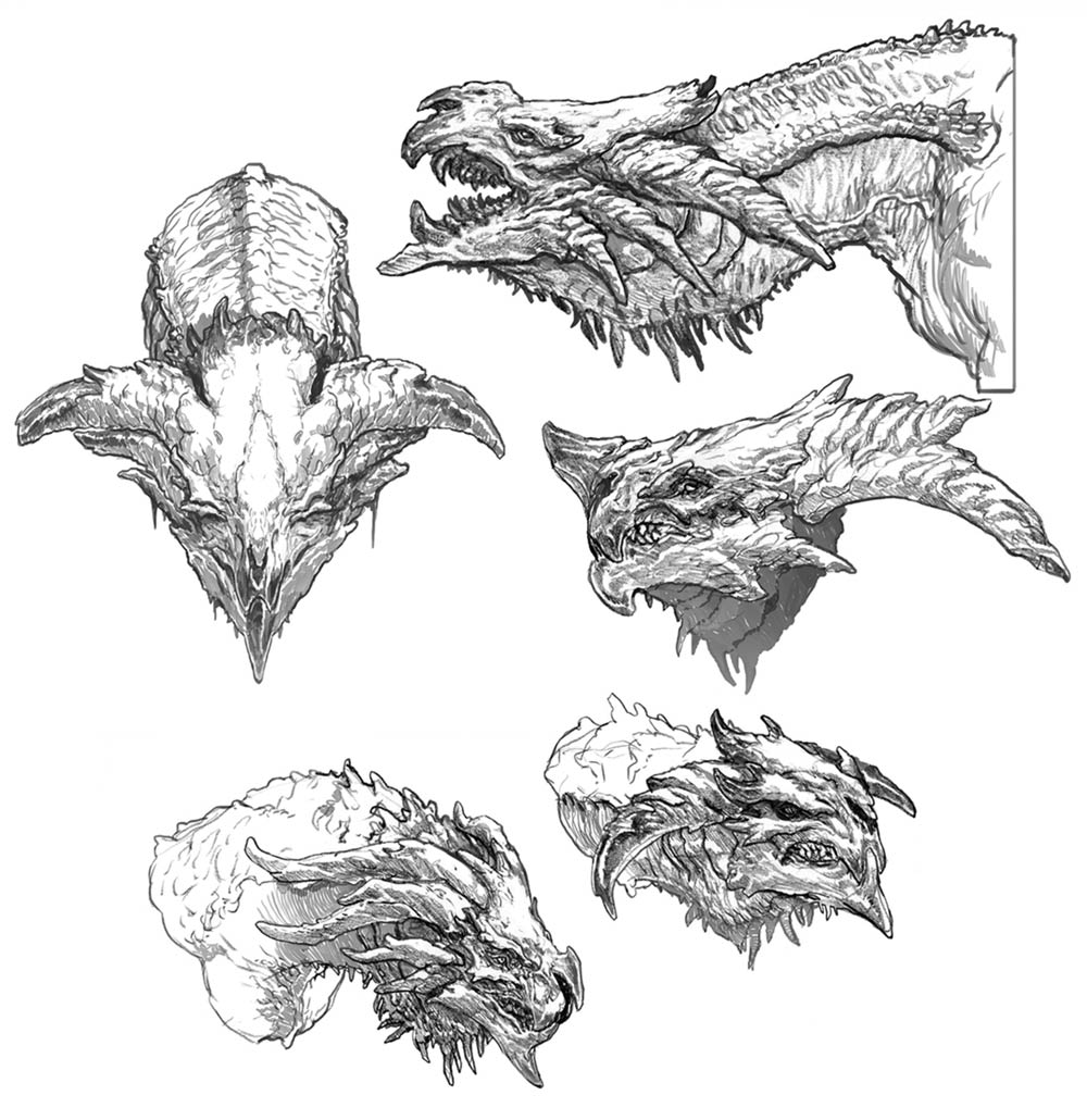 Hraezlyr Head Concept Artwork from God of War