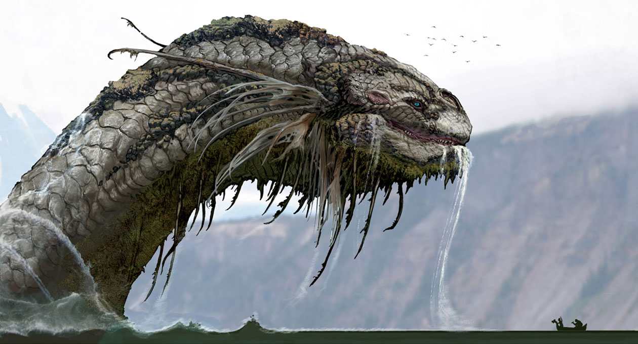Jormungandr Final Concept Art from God of War