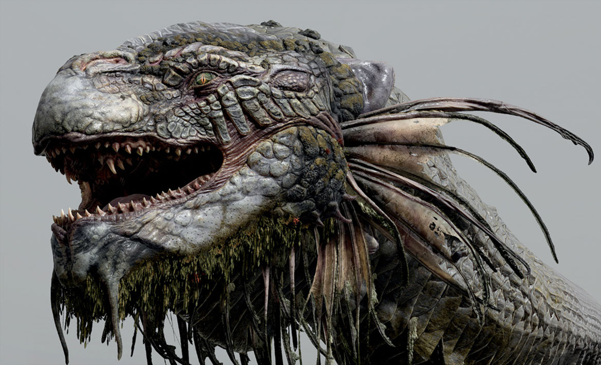 Jormungandr Model Artwork from God of War