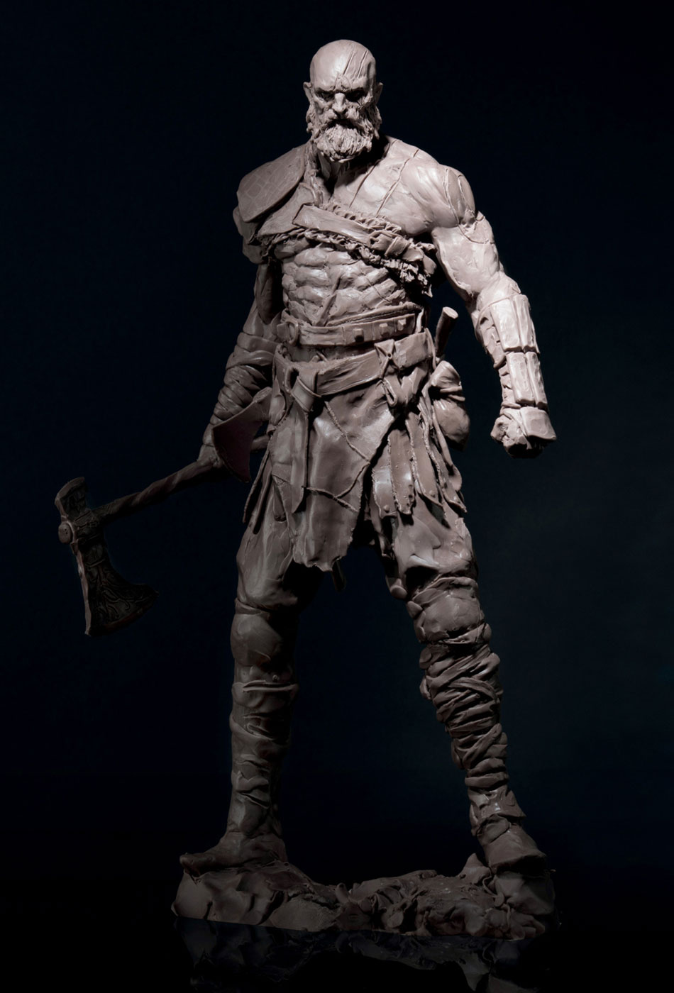 Kratos Sculpt from God of War