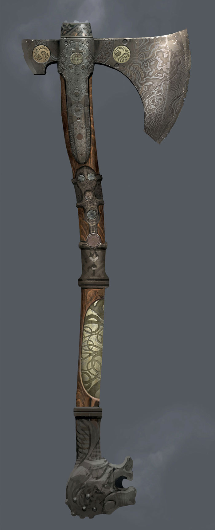 Leviathan Axe Design Concept Art from God of War