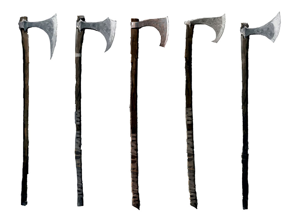 Leviathan Axe Simple Concept Art from God of War
