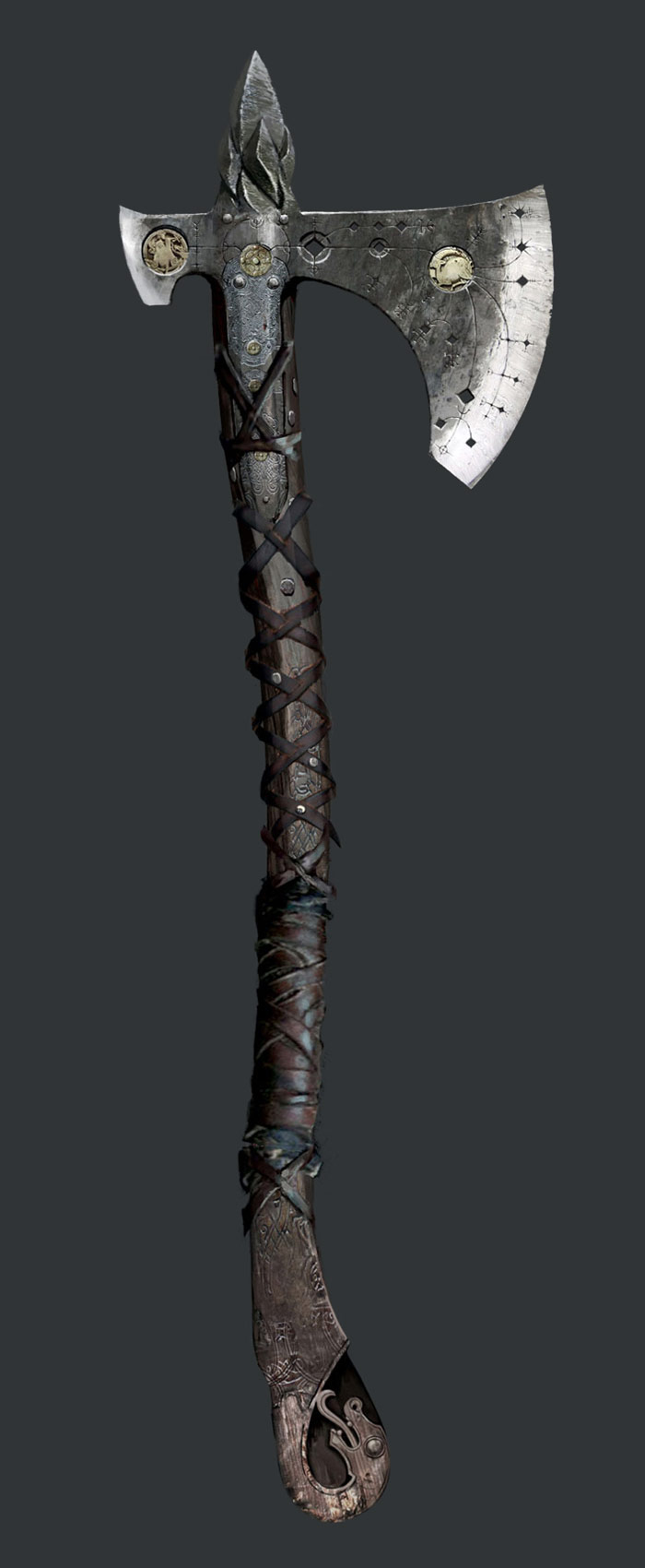 Leviathan Axe Upgrade Concept Art from God of War