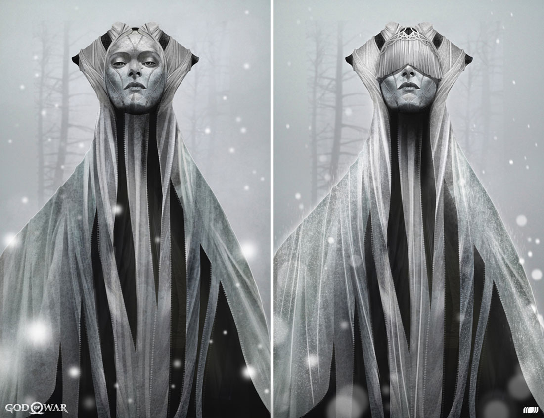 Light Elf Concept Artwork from God of War
