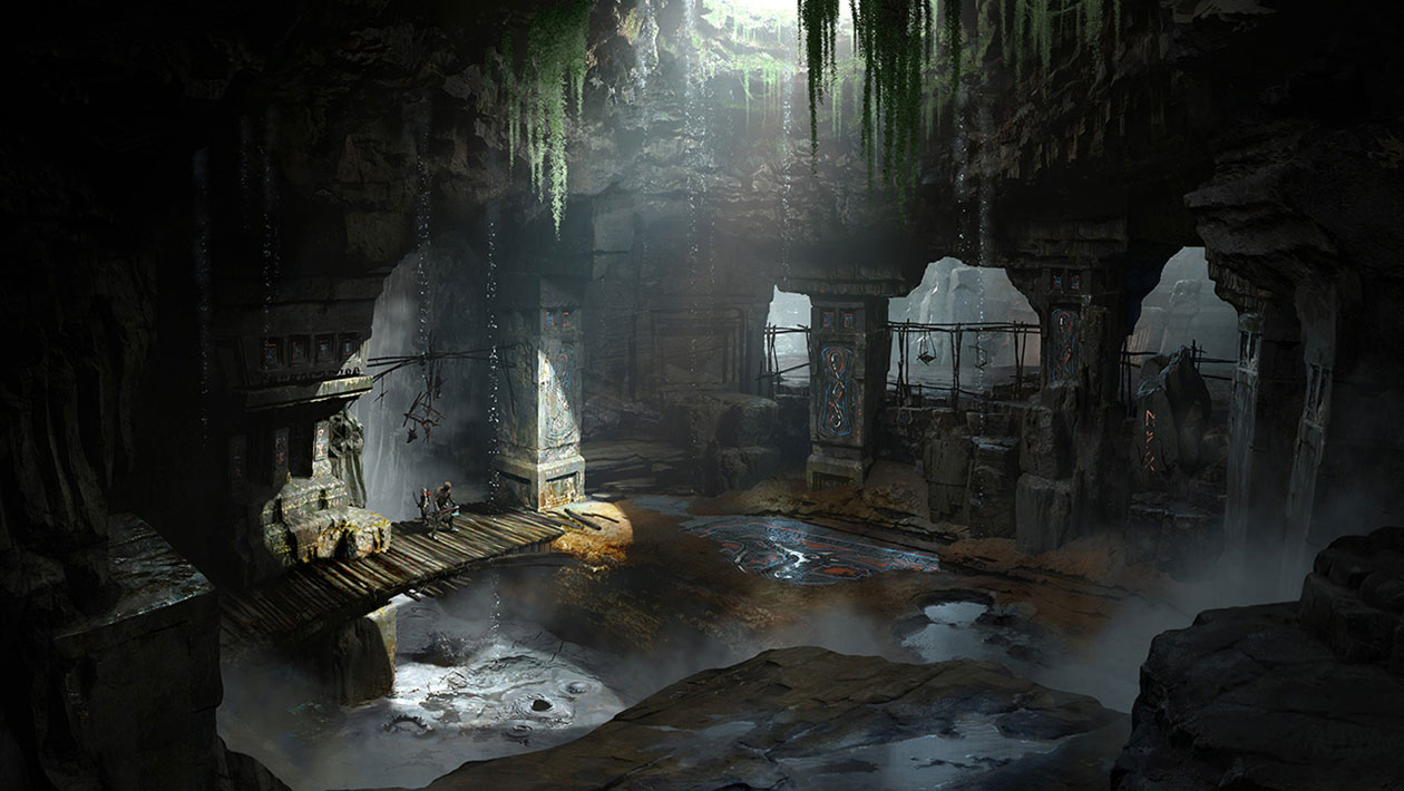 Midgard Ruins Concept Art from God of War