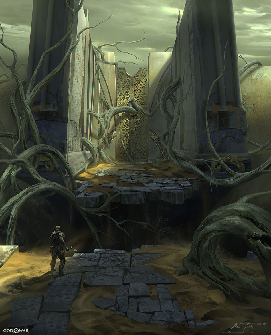 Niflheim Gates Concept Art from God of War