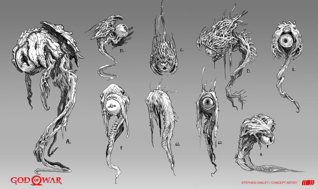 Nightmare Sketches from God of War