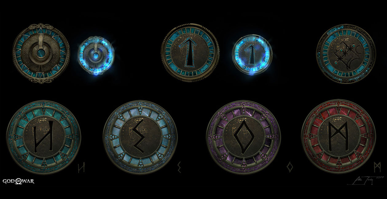 Realm Emblems Concept Art from God of War