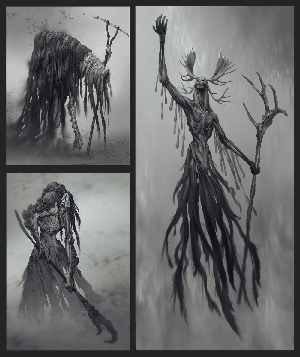 Revenant Early Concept Artwork from God of War