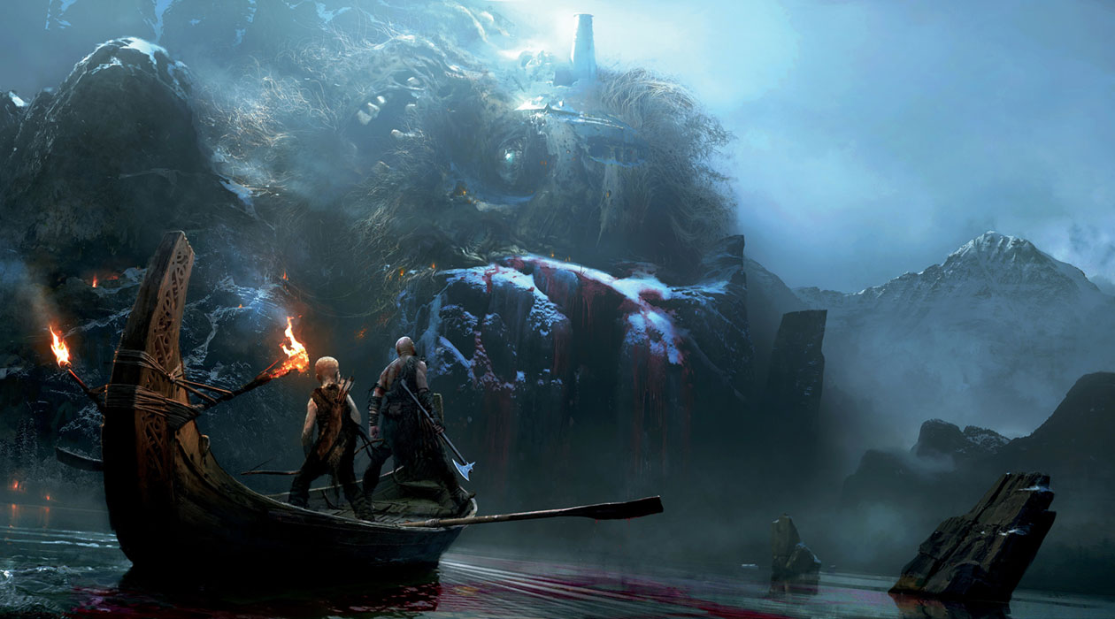 Thamur Corpse Concept Art from God of War