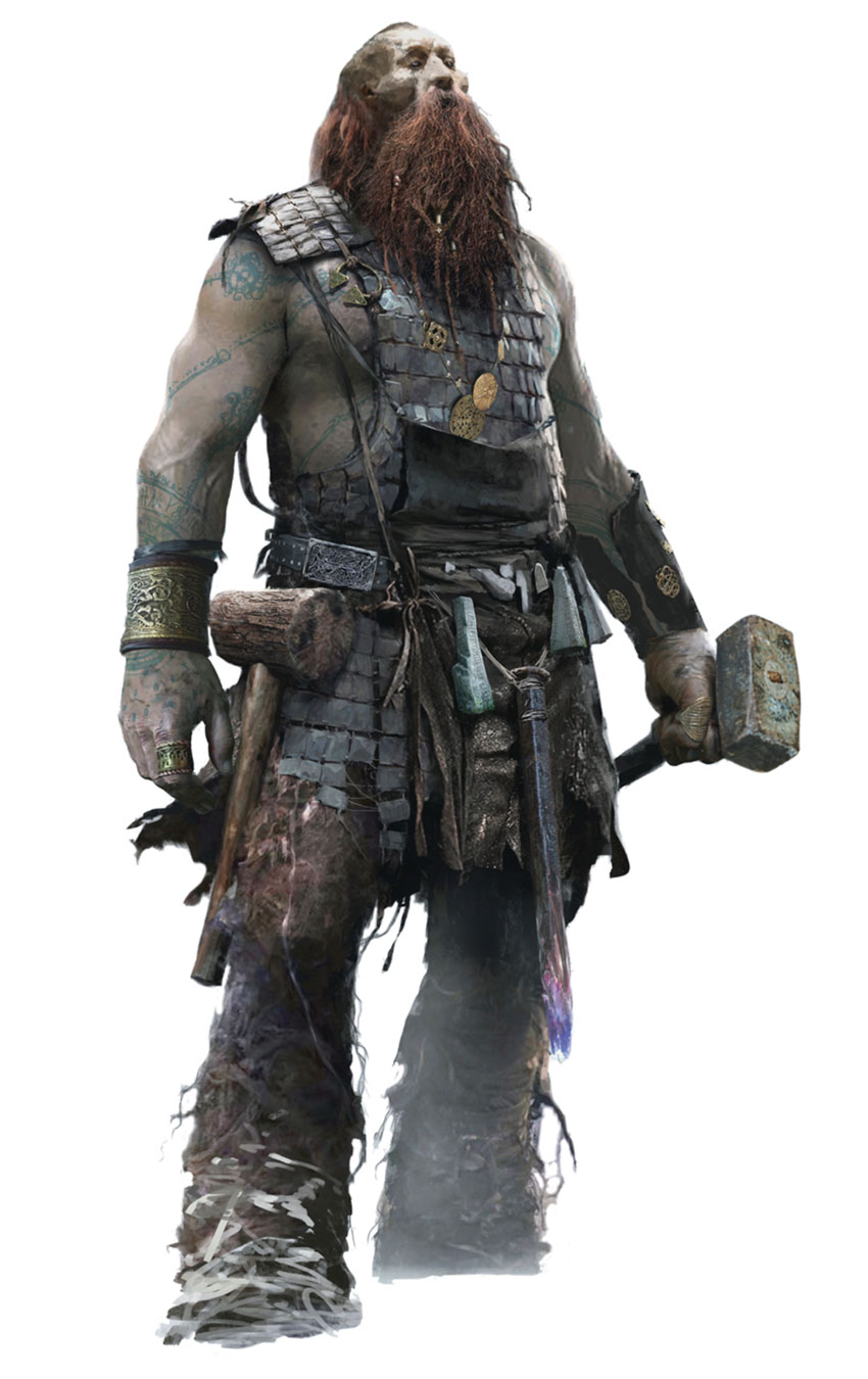 Thamur Concept Art from God of War