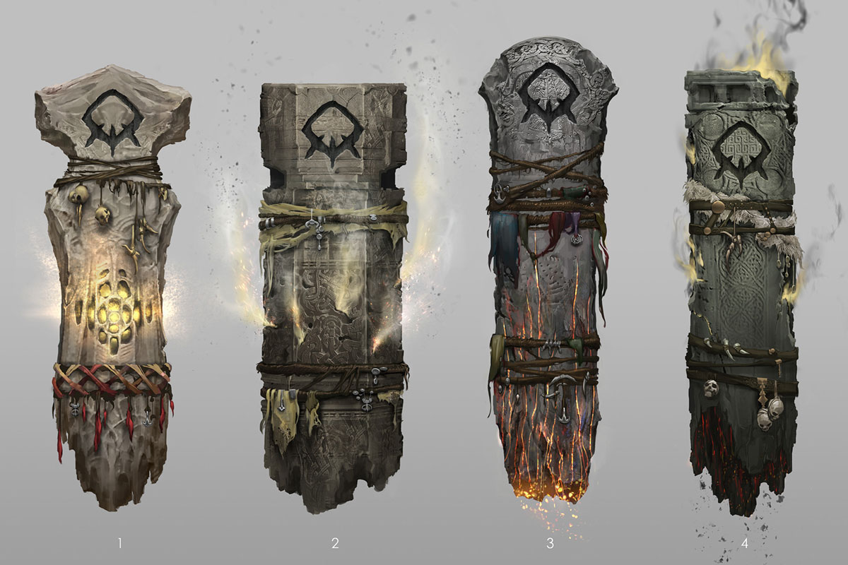 Troll Weapon Concept Art from God of War